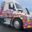 Bonnie Bryen, who handles design and implementation for Skikos Trucking, said the fleet's unconventional approach to marketing all started to get owner Shad Skikos' young daughter Sailor involved in the company.