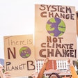 climate change protest signs